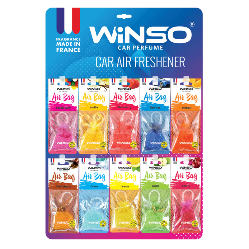 Ароматизатор "микс" Air Bag Mix Display на планшете 30 шт. Winso (500004)