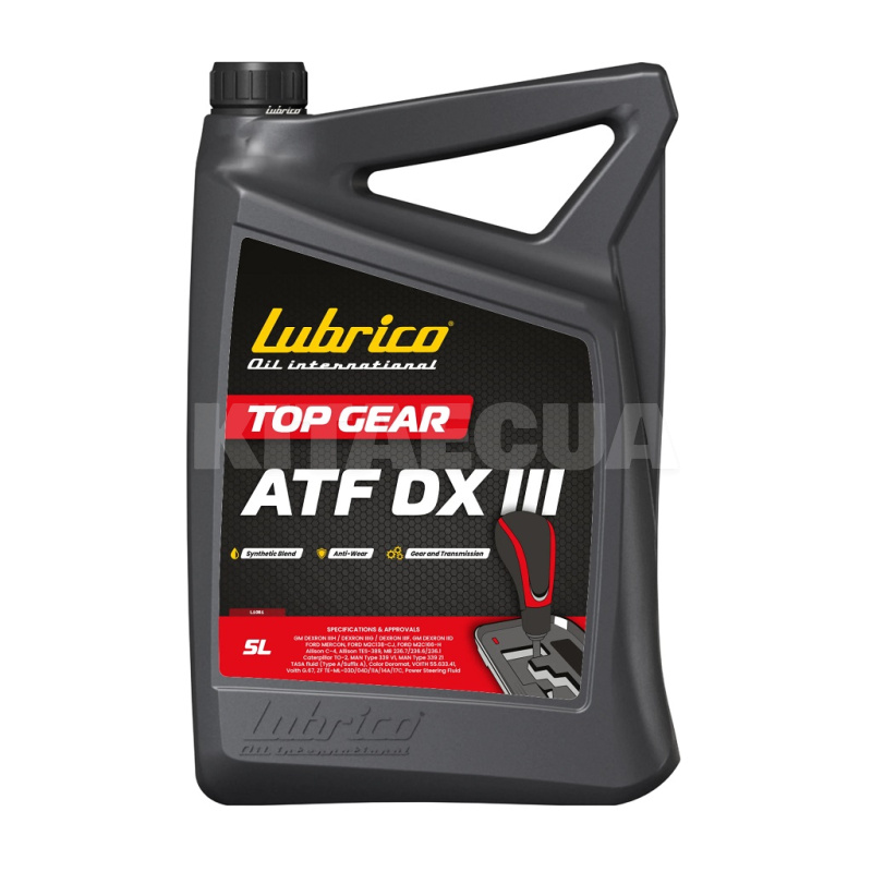 Масло трансмісійне 5л TOP GEAR ATF DX II красное LUBRICO (L-1061-10100050)