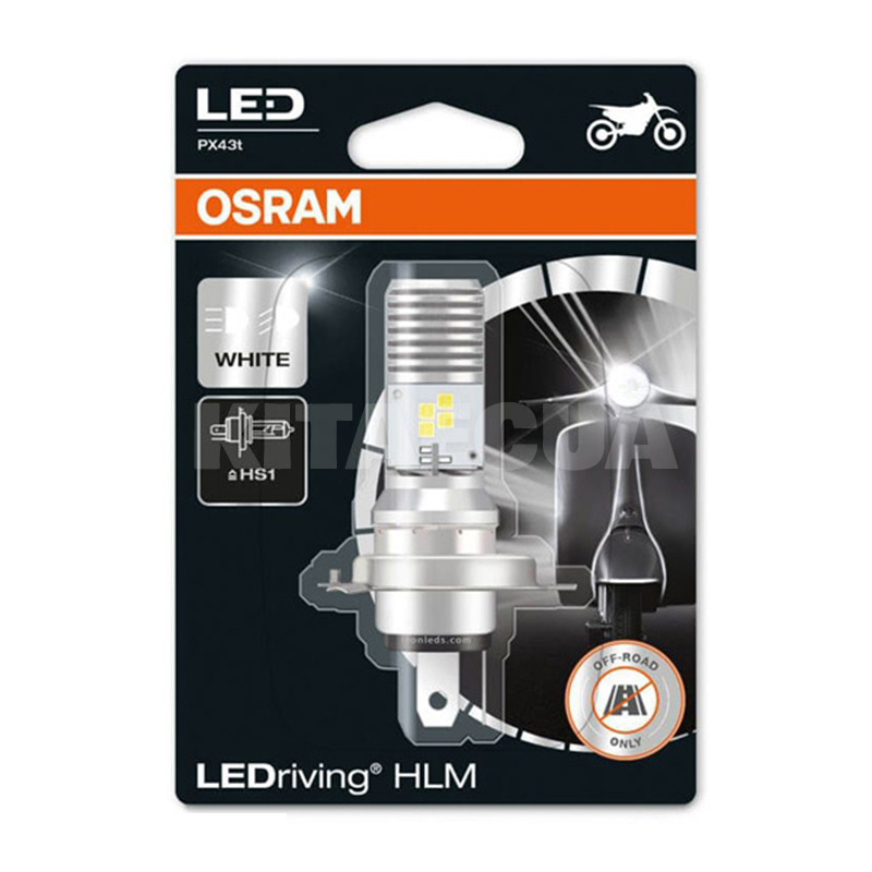 LED лампа для авто HS1 PX43t 5W 6000K Osram (64185DWP-01B)