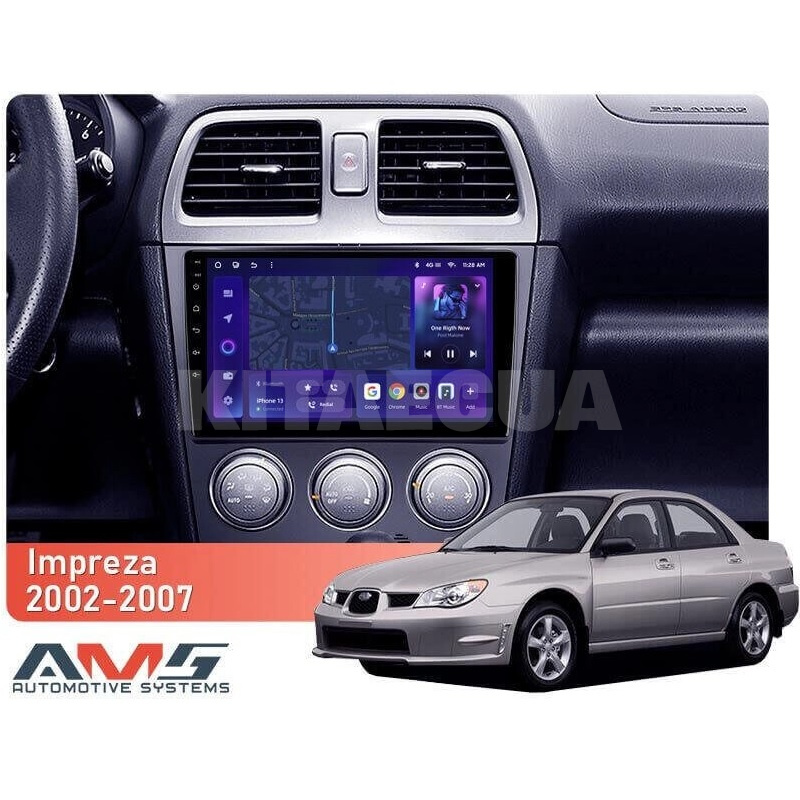 Штатна магнітола MOSS M3 4+32 ГБ 9" Subaru Impreza GG 2002-2007 AMS (50663) - 2
