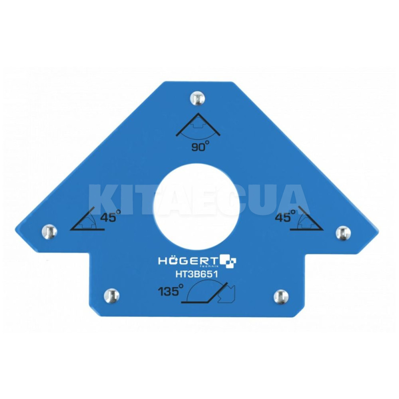 Кутник магнітний для зварювальних робіт 155х102х18мм HOGERT (HT3B651)