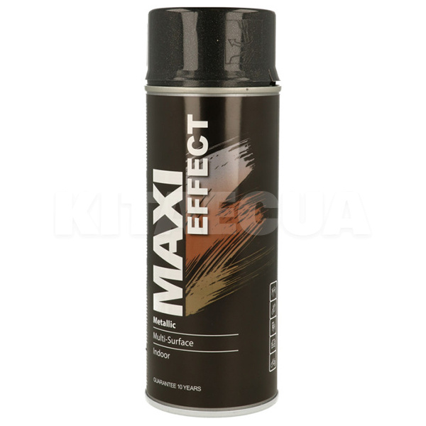 Краска-эмаль металлик 400мл черная MAXI COLOR (MX0025-MAXI-COLOR)