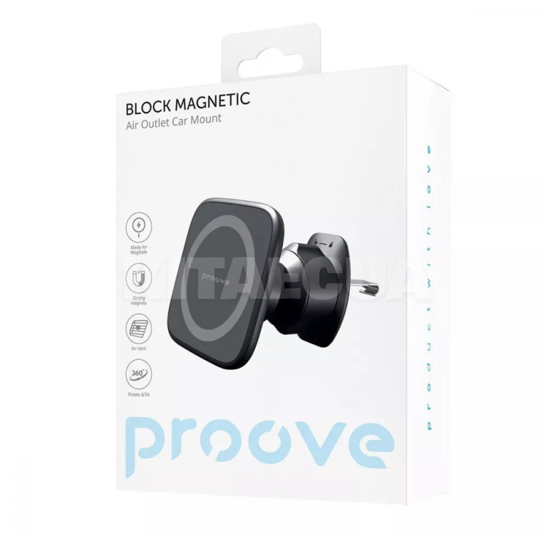 Автомобільний тримач на дефлектор Block Magnetic Air Outlet Car Mount Magnetic Ring PROOVE (556020001) - 5