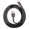 Кабель USB Lightning 2.4A Cafule 1м чорно-червоний BASEUS (180290066)