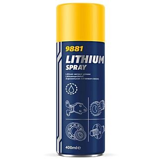 Мастило літієве універсальне 400г lithium spray (Уцінка) Mannol