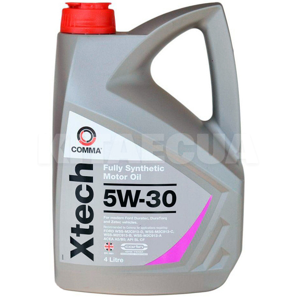 Масло моторное синтетическое 5л 5W-30 X-TECH COMMA (9F01CD)