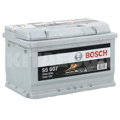 Аккумулятор автомобильный 74Ач 750А "+" справа BOSCH (0092S50070) - 3