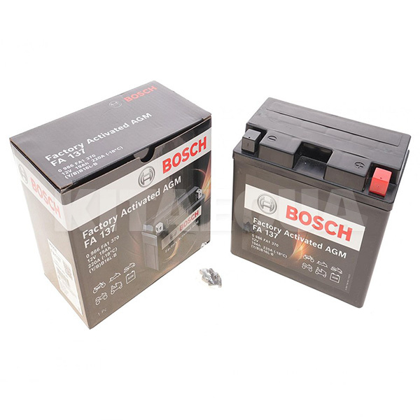 Мото аккумулятор FA 137 19Ач 220А "+" справа BOSCH (0 986 FA1 370) - 2