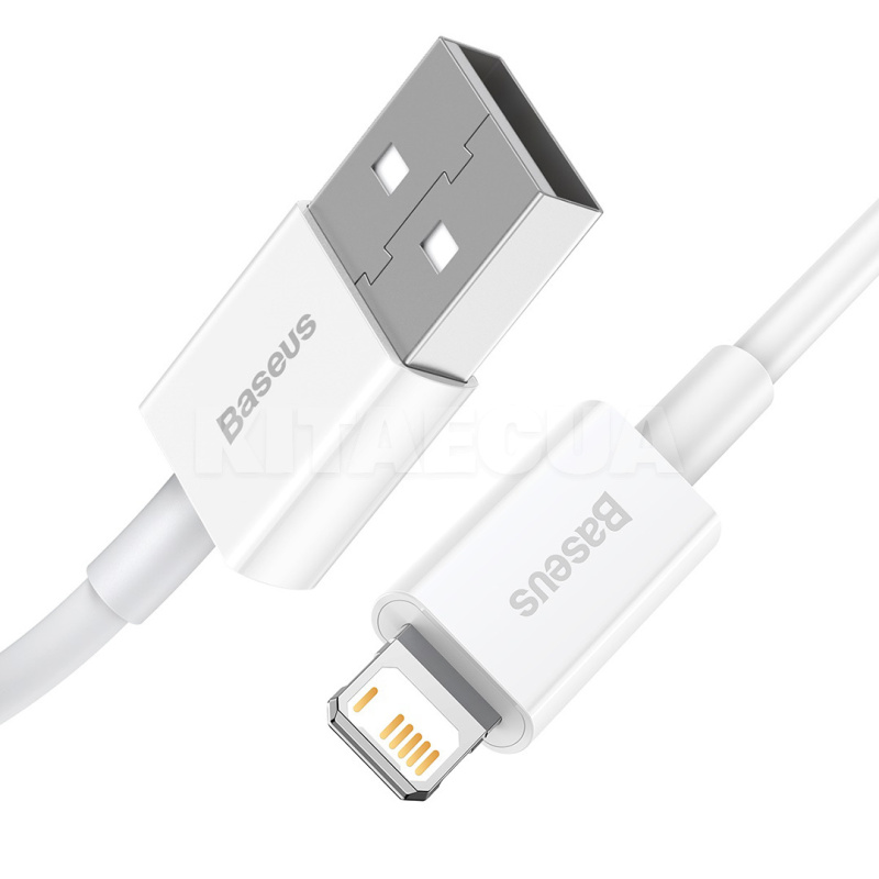 Кабель USB - Lightning Dynamic Series Fast Charging 2.4А 480mbps 2м белый BASEUS (CALD000502) - 11
