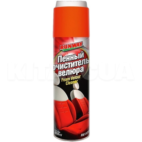 Очищувач оббивки салону 650мл пінний Foam Velour Cleaner RUNWAY (RW6091)