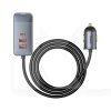 автомобільний зарядний пристрій 3 usb + 2C gray BASEUS (CCBT-A0G-BASEUS)