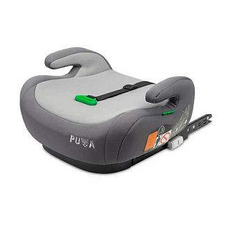 Автокресло-бустер детское Puma ISOFIX I-SIZE 15-36 кг серое Caretero