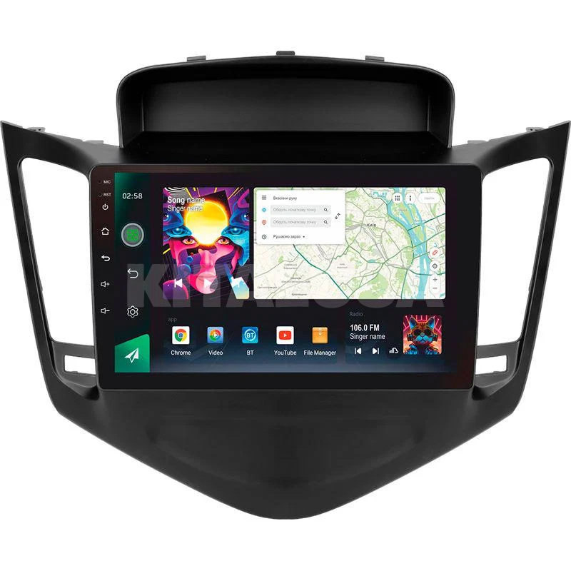 Штатная магнитола PRO 9464 4+64 Gb 9" Chevrolet Cruze J300 2008-2014 SIGMA4car (39547)
