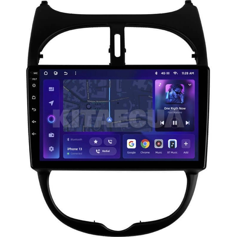 Штатна магнітола MOSS M2 4+32 Gb 9" Peugeot 206 1998-2012 AMS (49395)