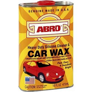 Полироль с воском силиконовый 473мл Heavy Duty Silicone Cleaner & Car Wax ABRO