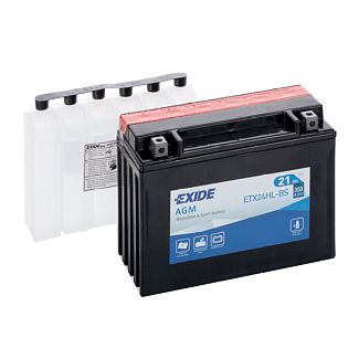Мото аккумулятор 21Ач 350А "+" справа EXIDE