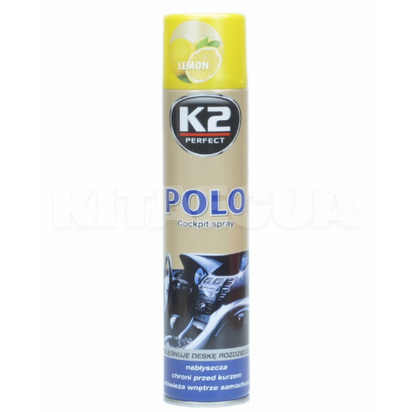 Поліроль для пластику "лимон" 300мл Polo Cockpit Lemon K2 (K403CY)