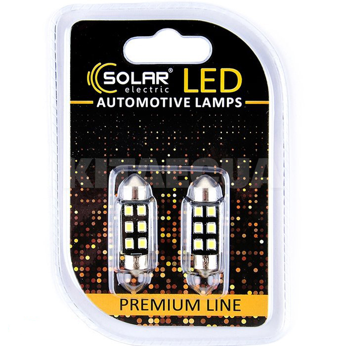 LED лампа для авто Premium Line SV8.5-8 6500K 36 мм (комплект) Solar (SL1362)