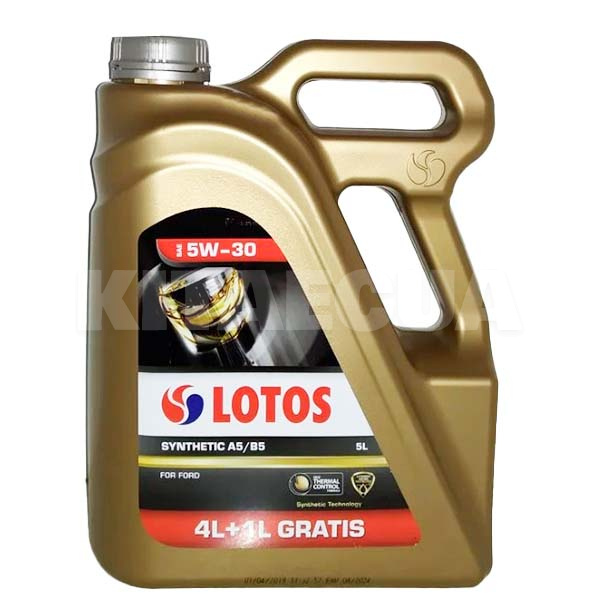 Масло моторне синтетичне 5л 5W-30 SYNTHETIC A5/B5 LOTOS (WF-K504E20-0H1)