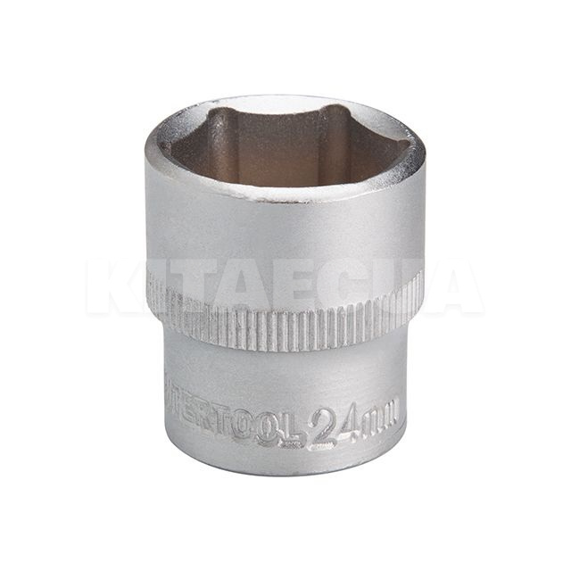 Головка торцева 6-гранна 24мм 1/2" 38мм Intertool (ET-2024) - 2