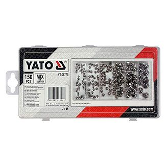 Гайки колпачковые 150 предметов (М3, М4, М5, М6, М8, М10) YATO