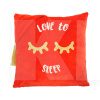 Подушка в машину декоративная "Love to sleep" красная Tigres (ПД-0367)