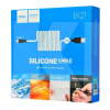 Кабель USB Type-C 2A X21 1м чорний/білий HOCO (6957531071402)