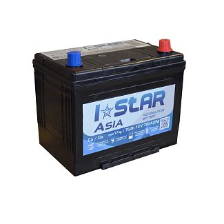 Аккумулятор автомобильный 75Ач 720А "+" справа I STAR