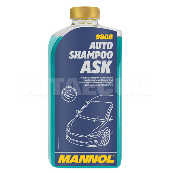 Автошампунь Auto-Shampoo ASK 1л супер-концентрат Mannol (9808)