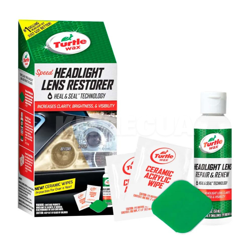 Полироль для фар Headlight Lens Restorer 50мл Turtle Wax (53968/51768)
