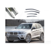 Дефлектори вікон (Вітровики) з нержавіючої сталі 3D на BMW X3 E83/F25 (2018-2021) 4 шт. FLY (BBMWX31823-W/S)