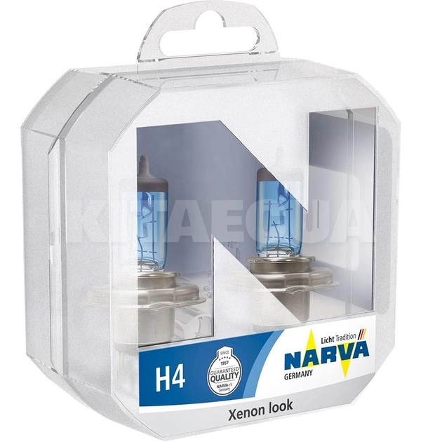 Галогенна лампа H4 60/55W 12V RANGE Power White комплект NARVA (48680)