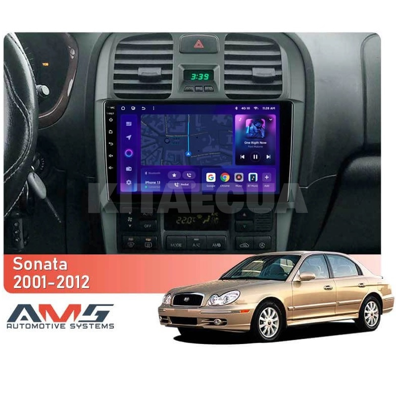 Штатна магнітола MOSS M3 4+32 ГБ 9" Hyundai Sonata EF 2001-2012 AMS (50012) - 2