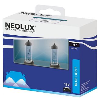 Галогенні лампи H7 55W 12V Blue Light комплект NEOLUX