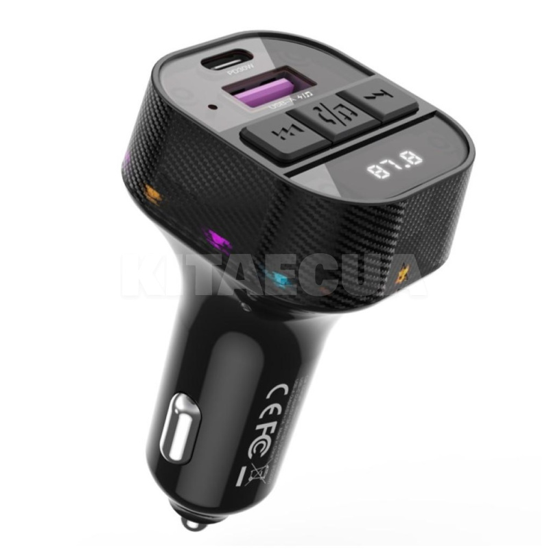 автомобільний зарядний пристрій USB+Type-C 5В 1А PD30W XO (XO-BCC17)