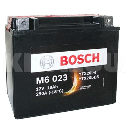 Мото аккумулятор 18Ач 250А "+" справа Bosch (0092M60230)