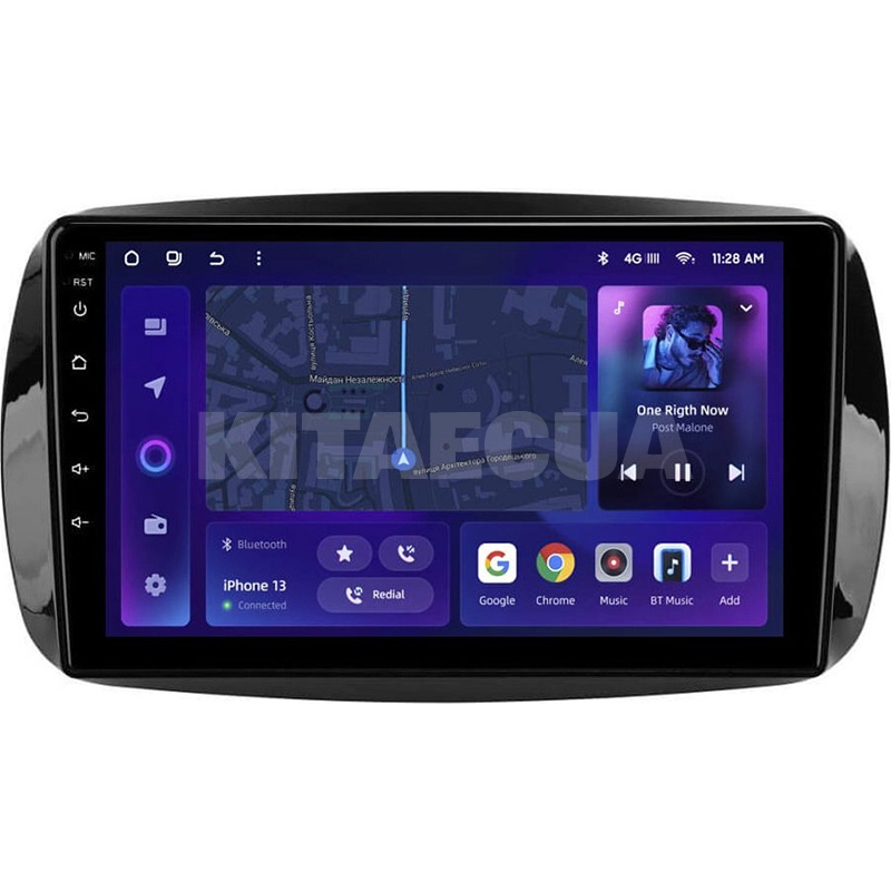 Штатна магнітола MOSS M2 4+32 Gb 9" Mercedes Benz Smart Fortwo 3 A453 2014-2020 AMS (49323)
