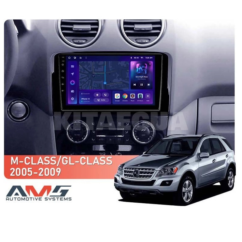 Штатна магнітола MOSS M3 4+32 ГБ 9" Mercedes Benz ML350 2005-2009 (F1) AMS (50155) - 2