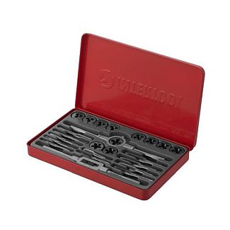 Набор плашек и метчиков 24 предмета M5-M12 Intertool