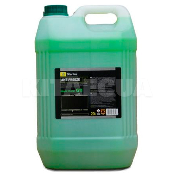 Антифриз зеленый 20л G11 -40°C STARLINE (S ANTIFREEZE GREEN20)