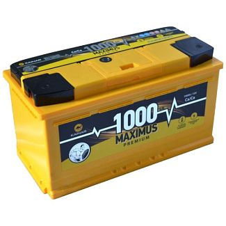 Аккумулятор автомобильный 100Ач 10А "+" слева MAXIMUS