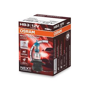 Галогенна лампа HB3 60W 12V Night Breaker +150% Osram