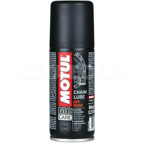 Смазка синтетическая для цепей 100мл c3 chain lube off road MOTUL (815550 / 106346)