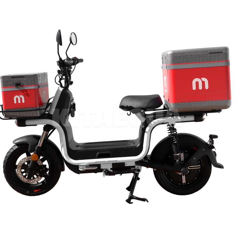 Электроскутер 120 км 1200 Вт белый + 2 бокса в подарок AIMA (XIO MA U1 L1E 2520 W/h-white) - Kitaec.ua 4 Электроскутер 120 км 1200 Вт белый + 2 бокса в подарок AIMA (XIO MA U1 L1E 2520 W/h-white) - 4