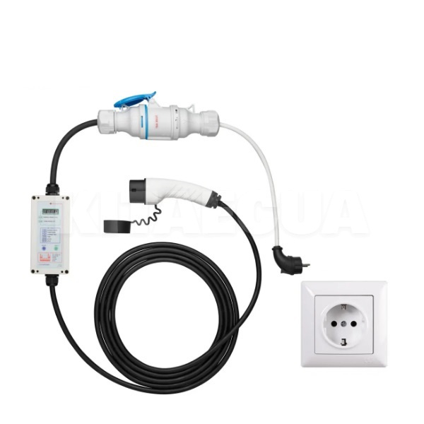 Зарядка Nissan Leaf 7.4 кВт 32А 1-фаза Type 2 (европейское авто) PRO UACHARGER (СHS-PR120721-21)