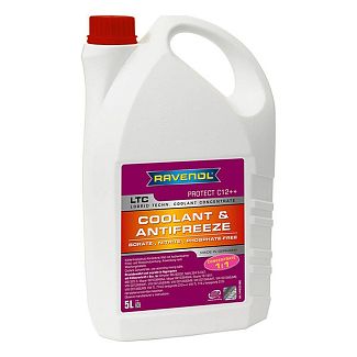 Антифриз-концентрат фиолетовый 5л g12++ -37ºс ltc RAVENOL