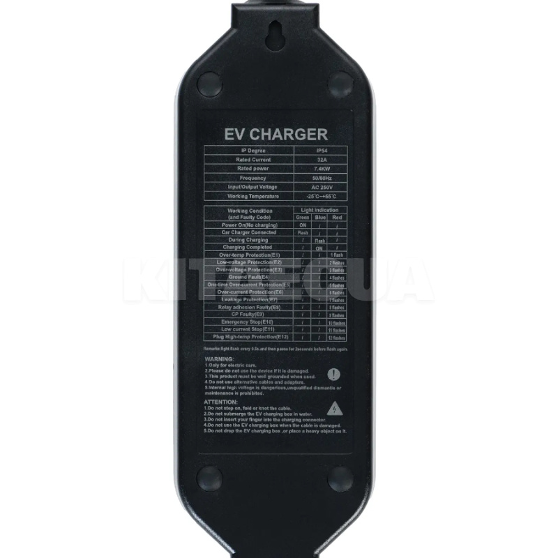 Зарядка Volkswagen ID.4 7.4 кВт 32A 1-фаза GB/T AC (китайське авто) RTFIY (ST-T001) - 3