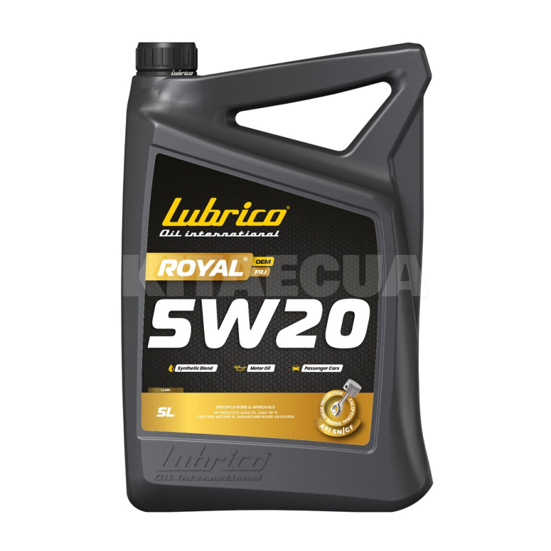 Масло моторное синтетическое 5л 5W-20 ROYAL OEM FRJ LUBRICO (L-1156-10100050)