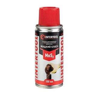 Смазка проникающая молибденовая 100 мл "жидкий ключ" Intertool