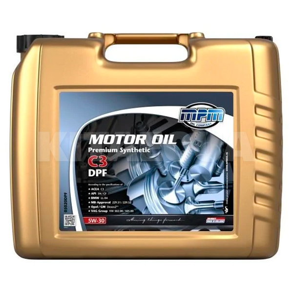 Масло моторное синтетическое 20л 5W-30 C3 DPF MPM (MPM_05020DPF)
